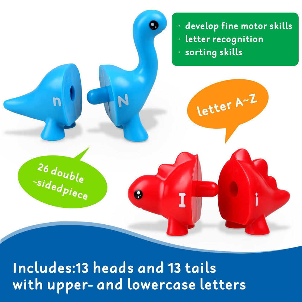Anzimo Dinosaur color sorting aids early color identification and categorization.