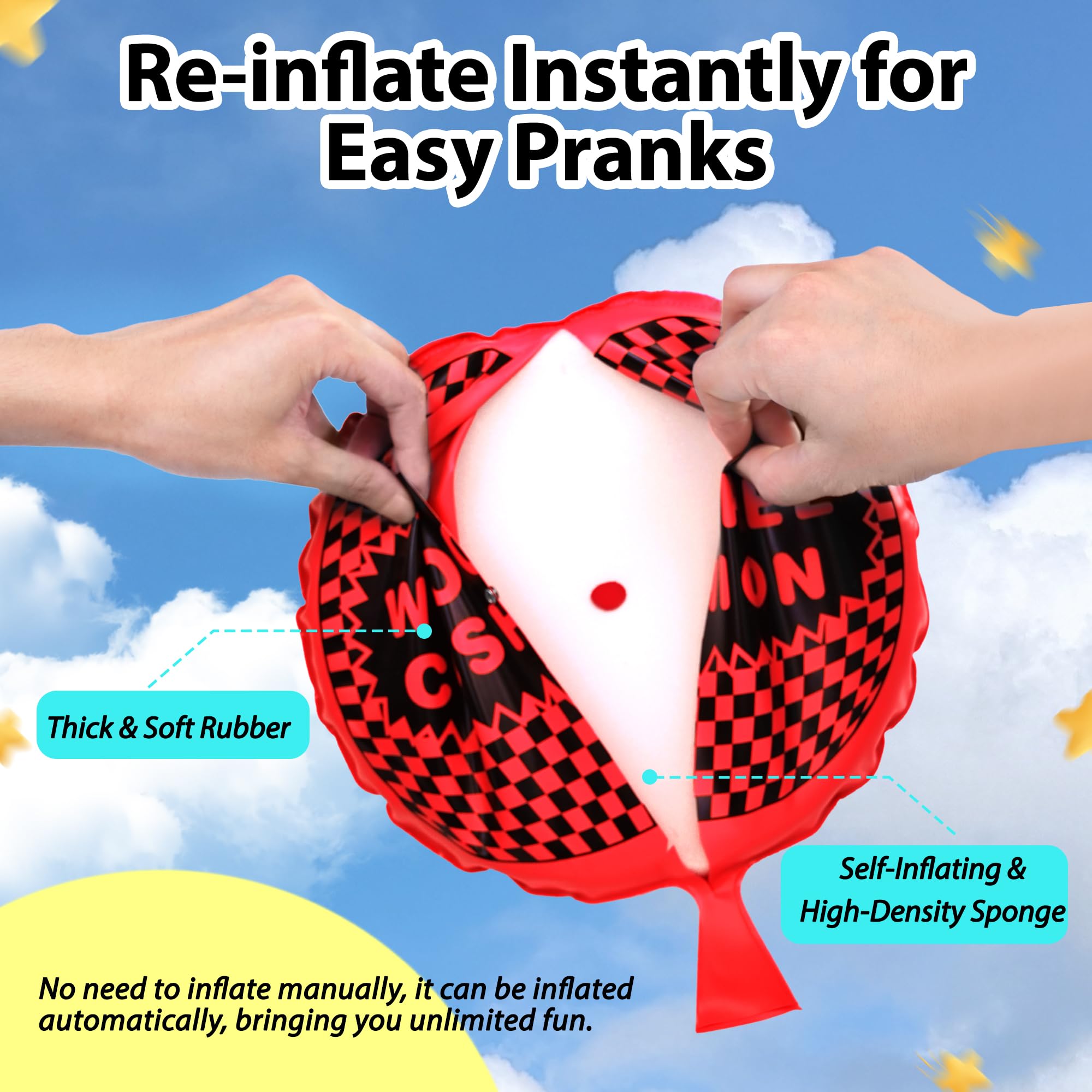 ANZUSY Whoopie Cushion premium material ensures durability for repeated use.