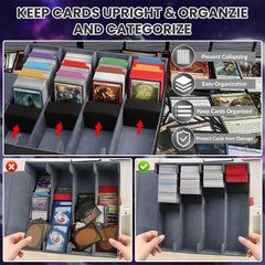 AOBOPLE card storage dimensions 317x290x108 mm suitable for large collections