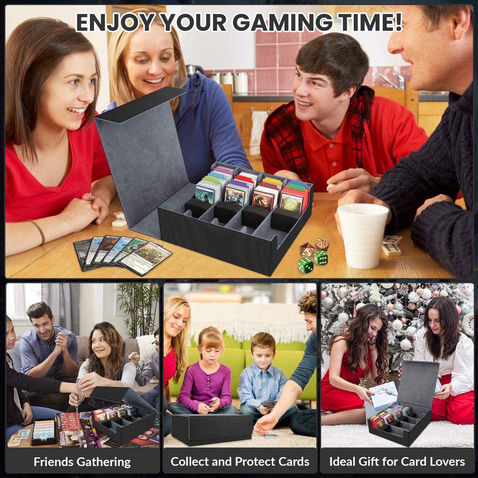 AOBOPLE MTG and sports cards compatible for versatile storage