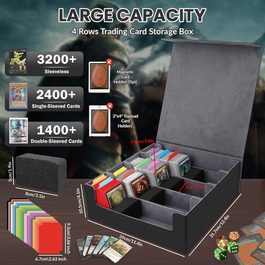 AOBOPLE PU leather card box offers premium feel and scratch protection
