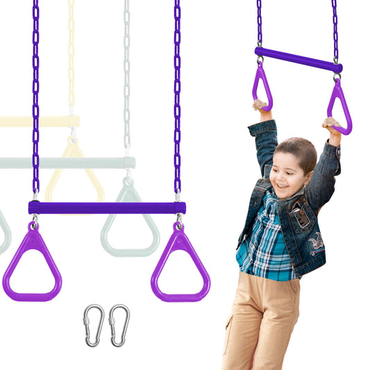 AOBOTE trapeze bar for backyard setup, easy hanging and versatile playground addition