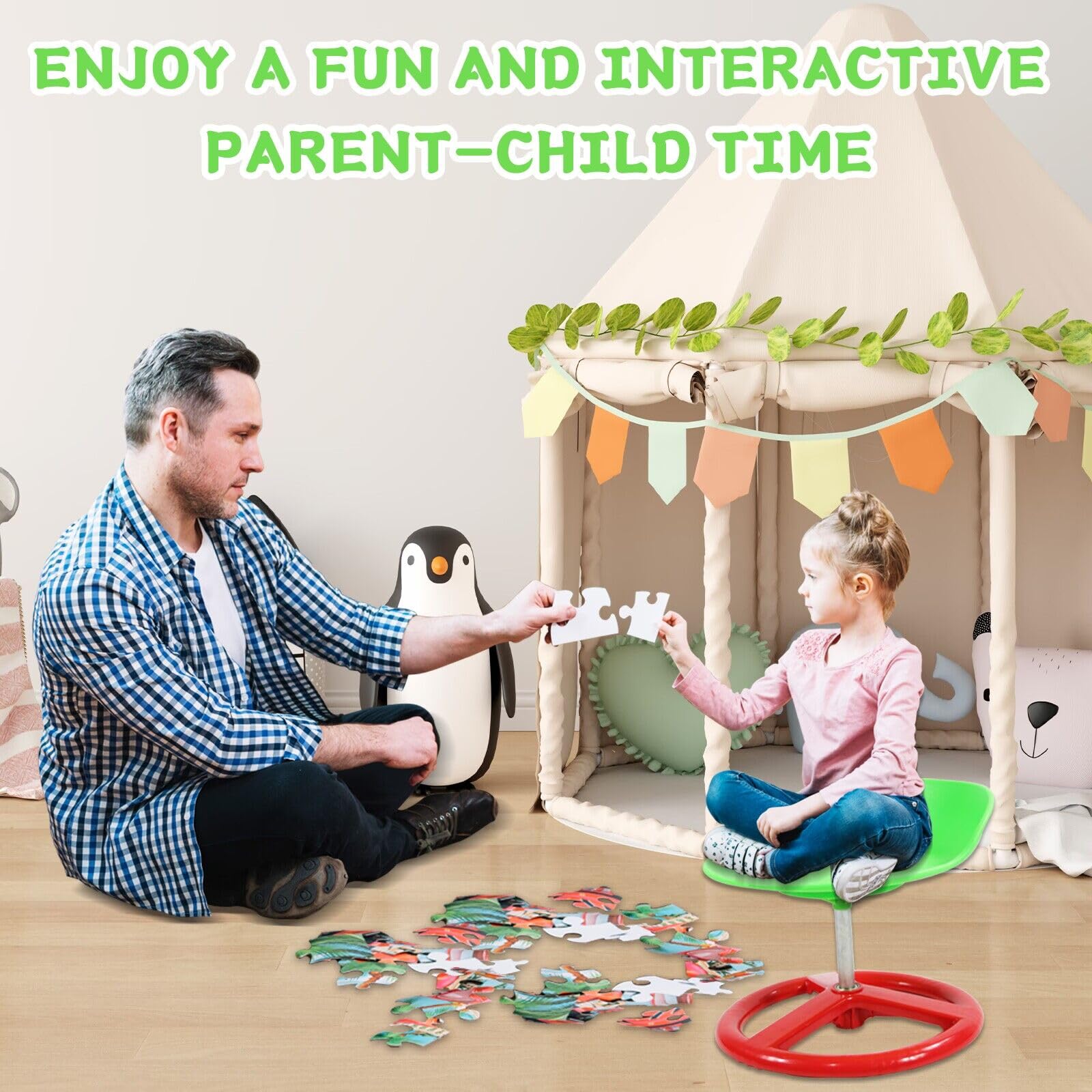 AOBOTE kids chair safe-design front view underscores protective edges and stable base.