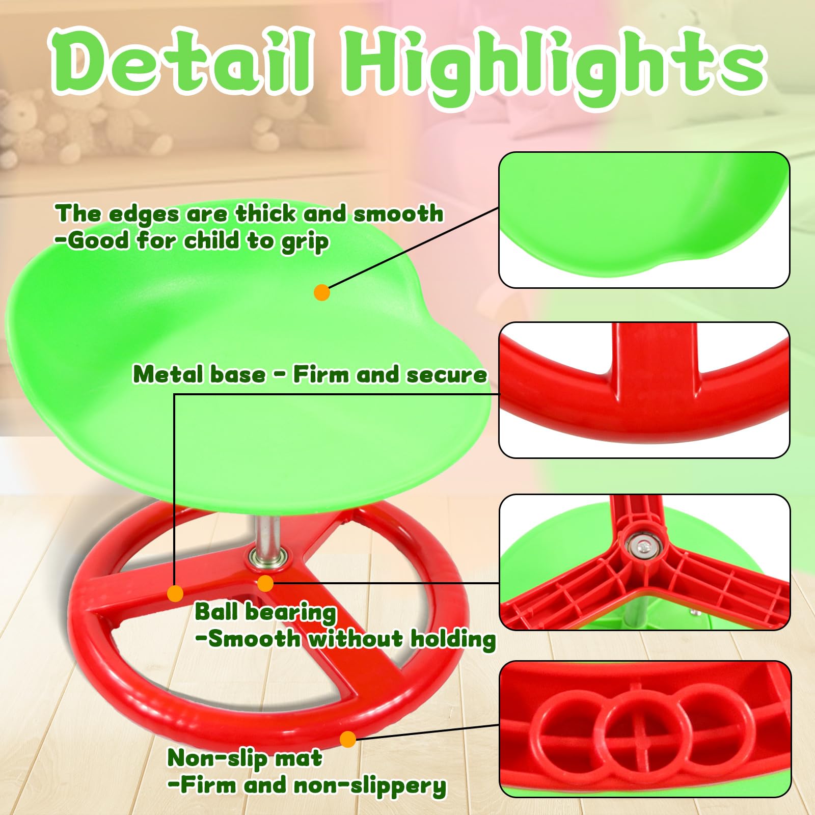 AOBOTE wobble chair assembly view demonstrates quick setup for busy families.