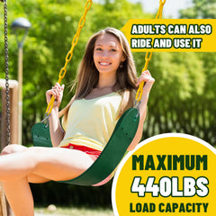 AOBOTE Swings Set 2-Pack seat measures 24 by 5.7 inches