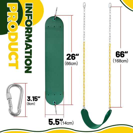 AOBOTE Swings Set 2-Pack secure S-hook connectors for sturdy setup