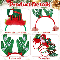 Aodaer reindeer Christmas glasses frame for festive selfies and cheerful gatherings