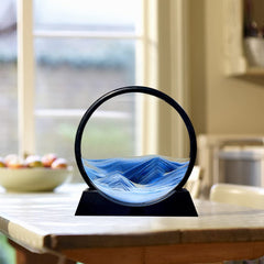 Aoderun colorful sand flow circle blue enhances desk focus