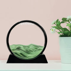 Aoderun deep-sea sandscape in motion creates soothing visuals on your workspace.
