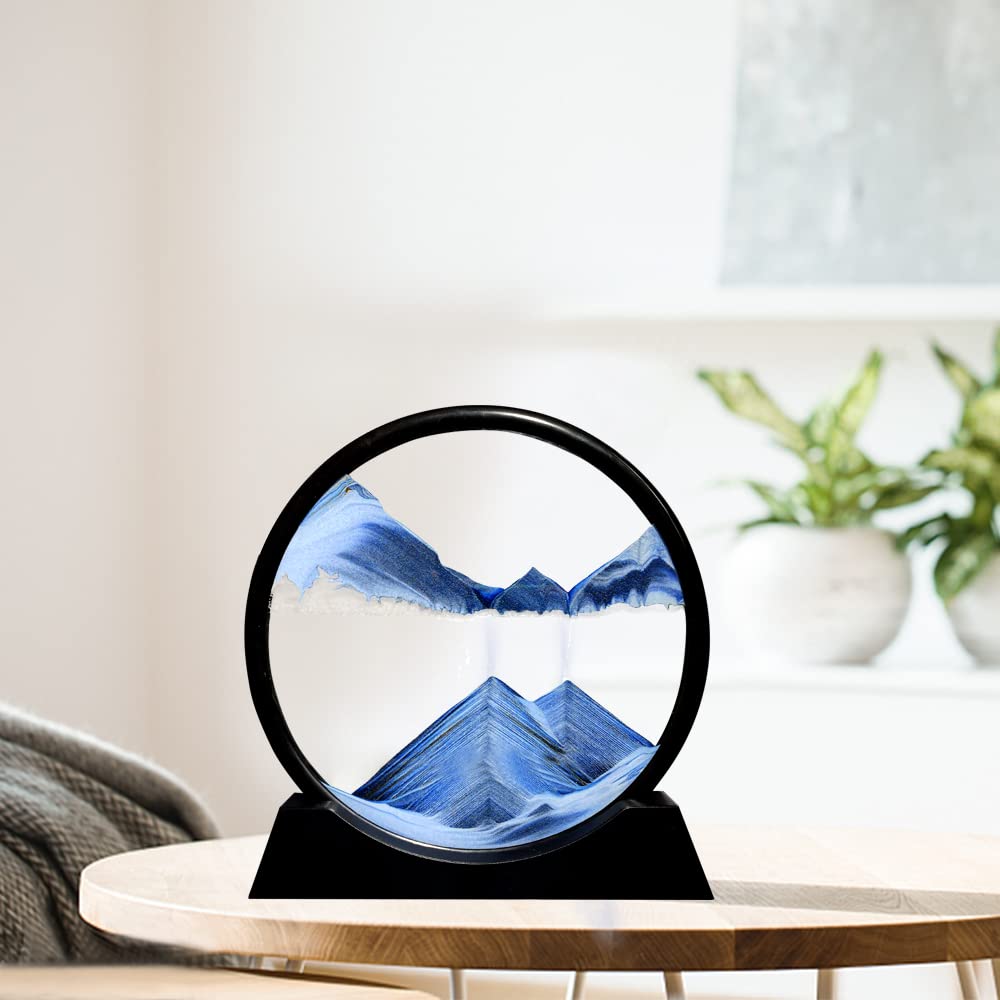 Aoderun home office decor sand art blue encourages patience