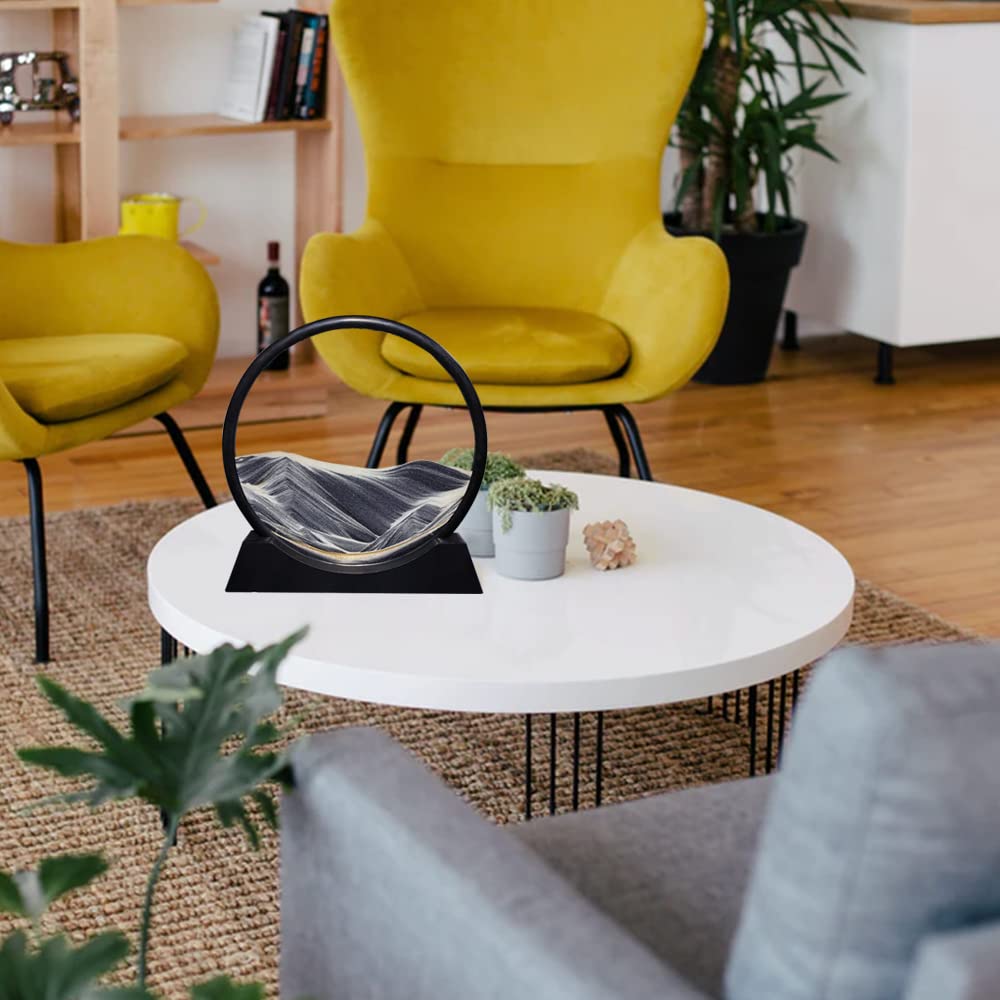 Aoderun 7-inch round frame showcases 3D flow and elegance