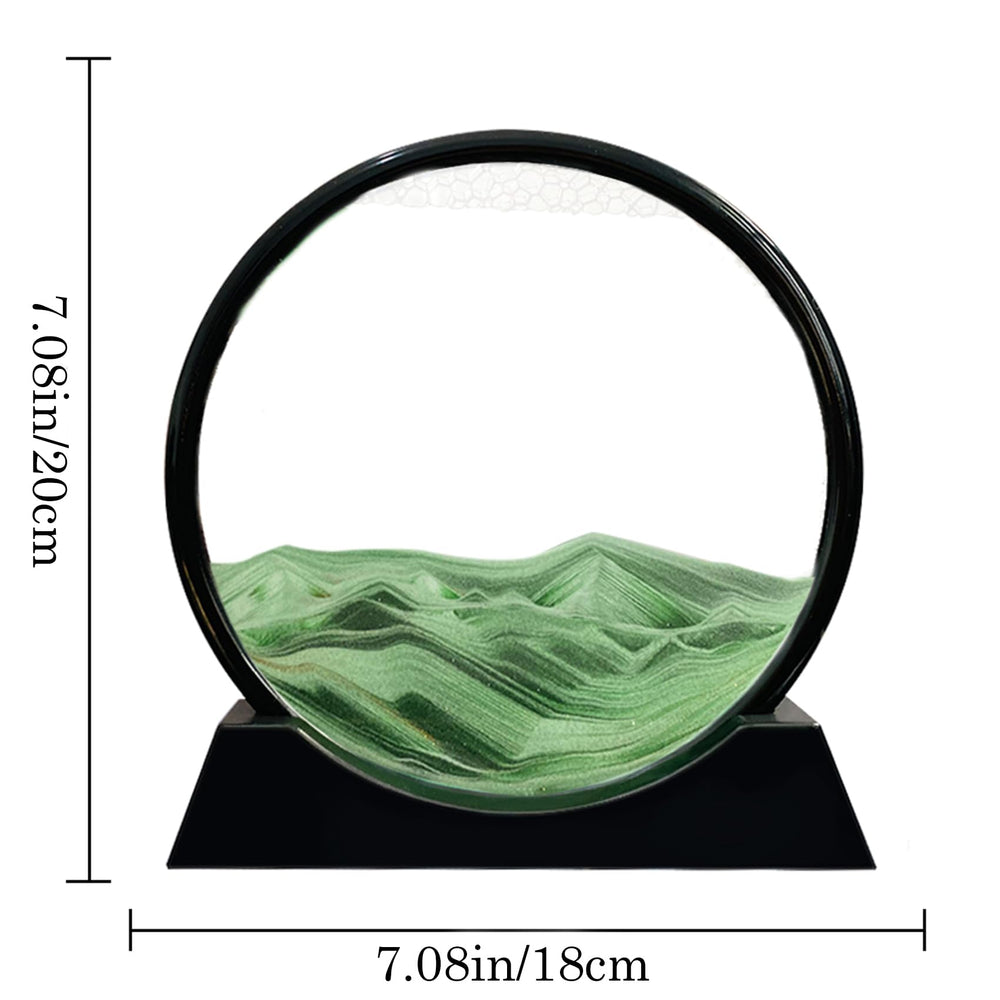 Aoderun plastic-frame sand art features durable construction and simple elegance.