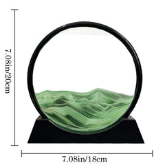 Aoderun plastic-frame sand art features durable construction and simple elegance.