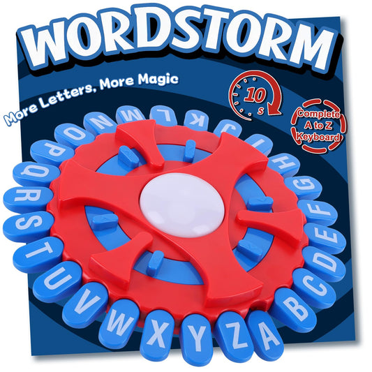 Aodomis WordStorm cover shows the family-friendly game for lively game nights.