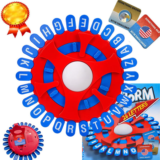 Aodomis WordStorm Quick Game on a table for a lively family word challenge