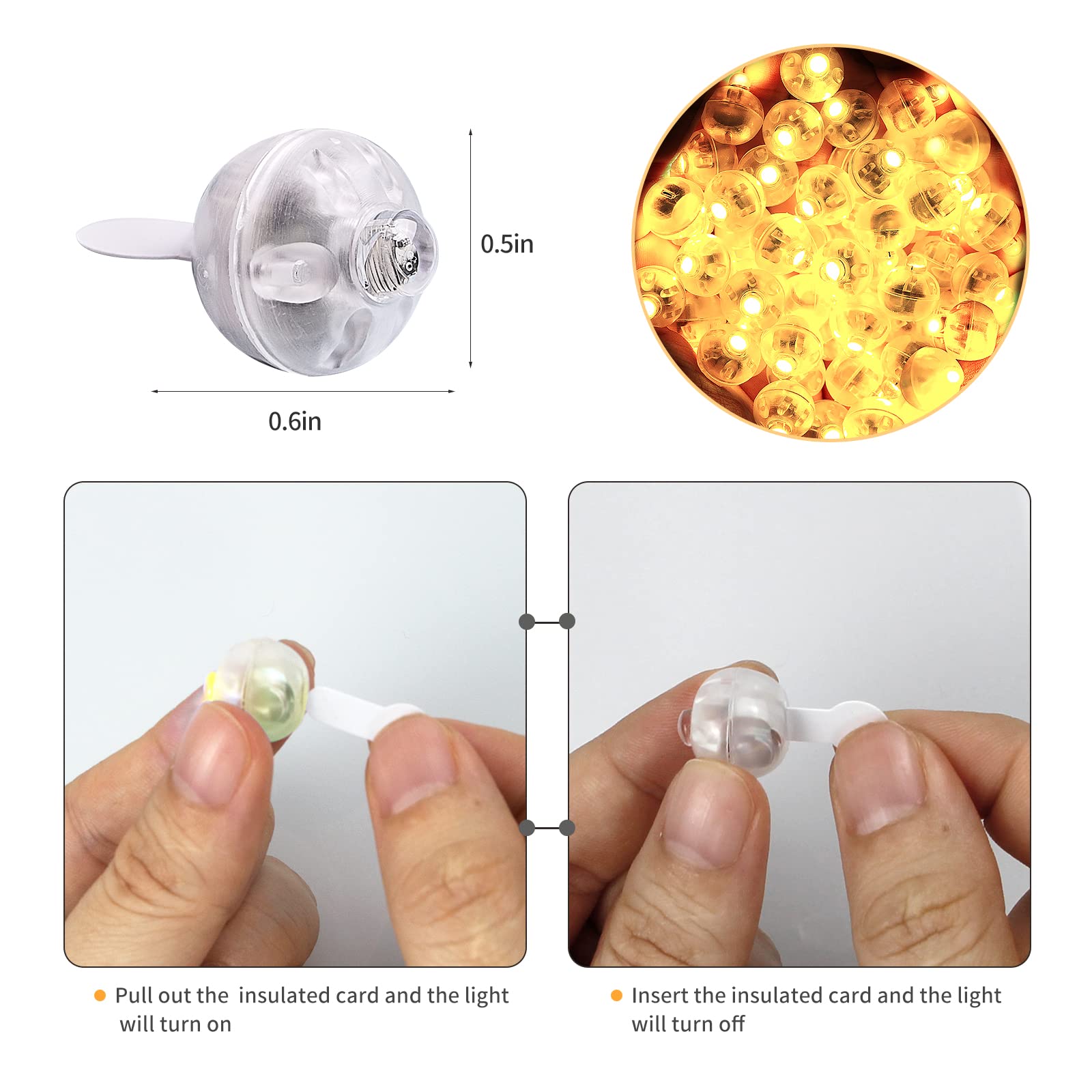 Aogist mini ball light in paper lantern creates ambient glow.