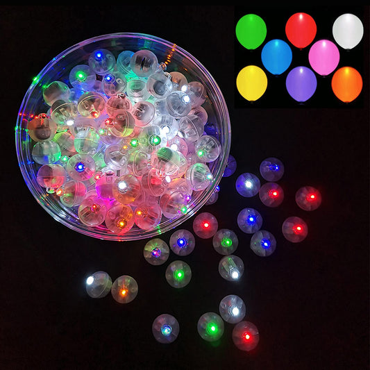 Aogist rainbow LED balloon light inside a balloon for vibrant decor.