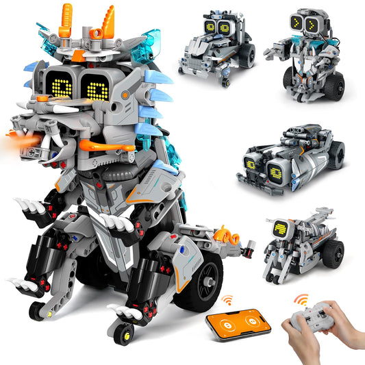 AoHu robot building kit with remote control for hands-on STEM learning