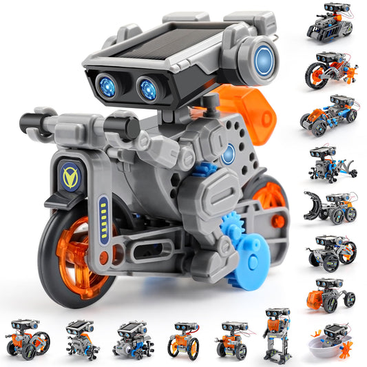 AoHu Solar Robot Kit front view—engaging STEM activity for ages 8–13