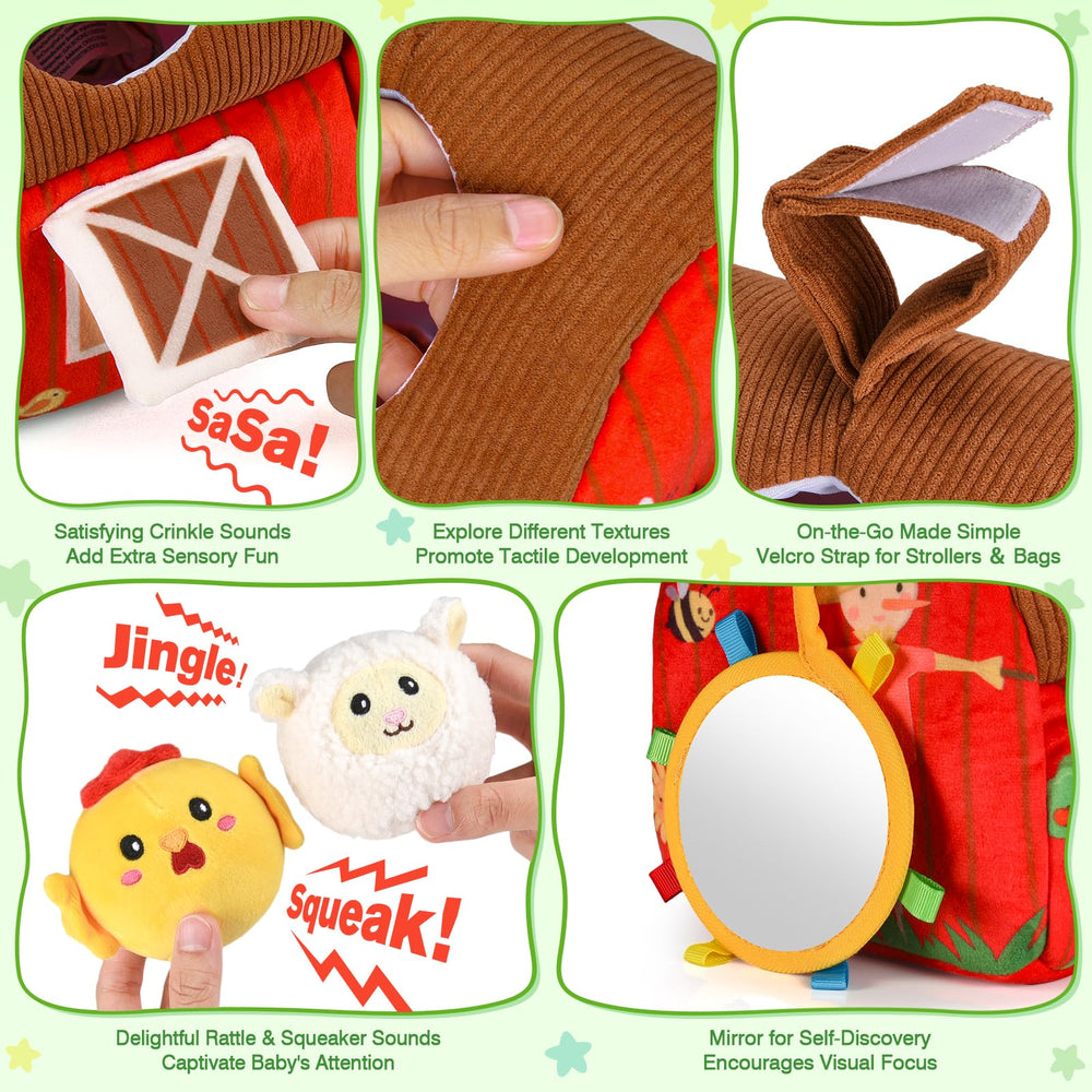 Aojieni Velcro handle for stroller attachment enabling on-the-go learning