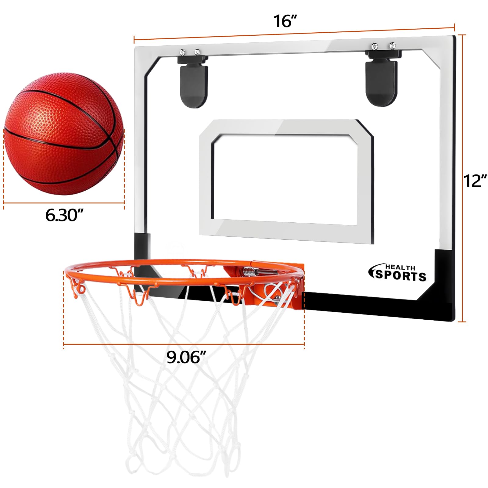 AOKESI backboard with foam padding protects doors during energetic matches.