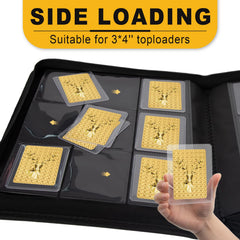 Aokna Toploader Binder uses high-transparency PP pockets to protect cards.