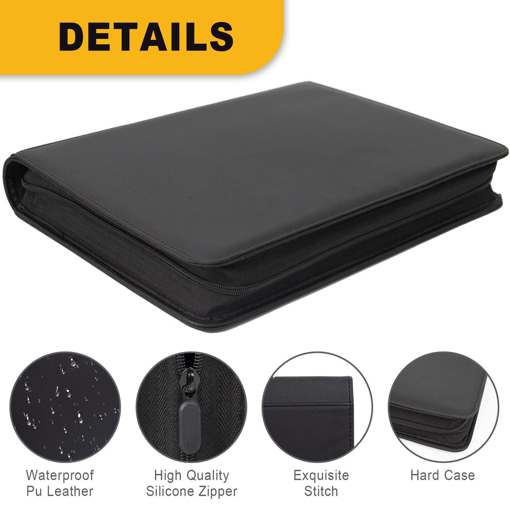 Aokna Toploader Binder in waterproof PU leather with a premium feel.
