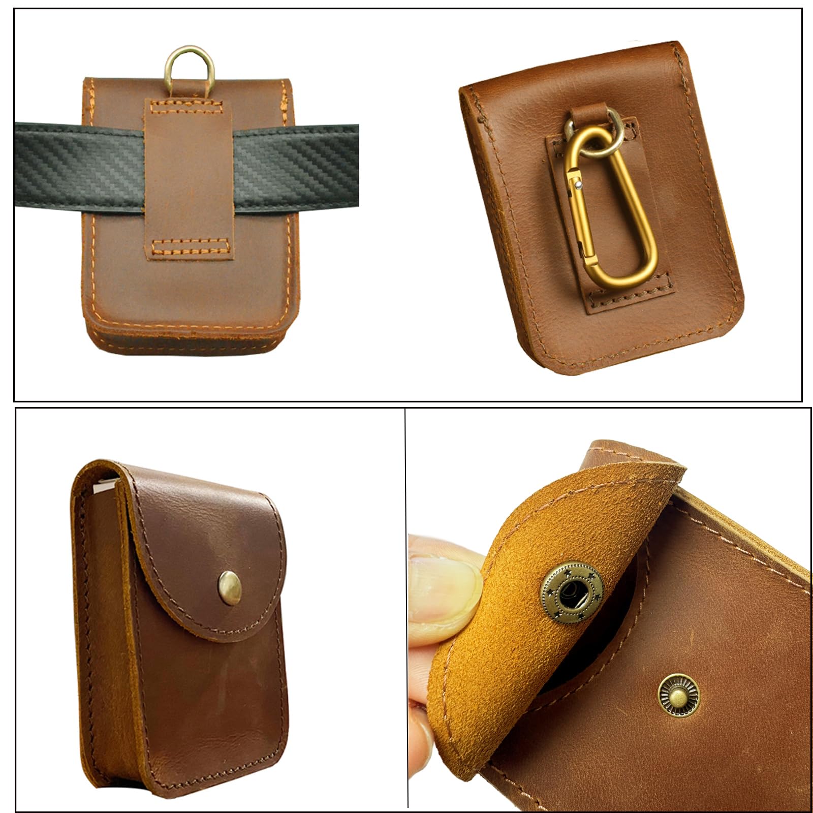Aolaso compact-size card case fits easily in pockets or belt slots