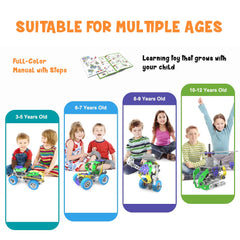 Aolew 107Pcs storage box and parts keeps pieces organized after play.