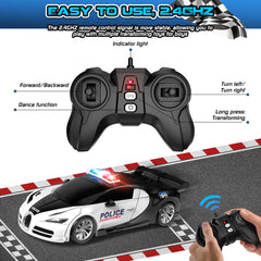 AONEPTR police-style LED accents boost the toy's appeal.