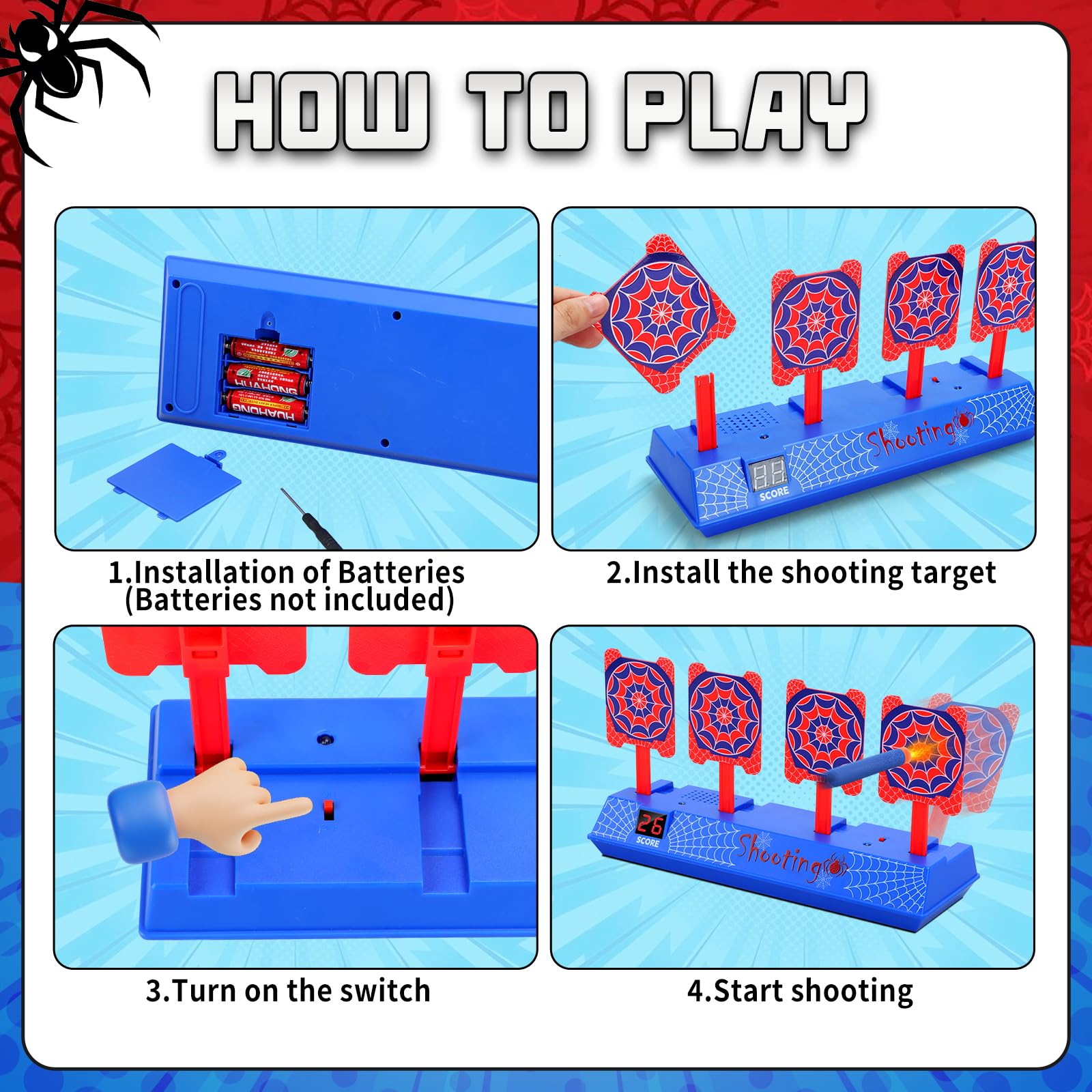 Kids playing solo or with friends with Aooess Spider boost focus and coordination.