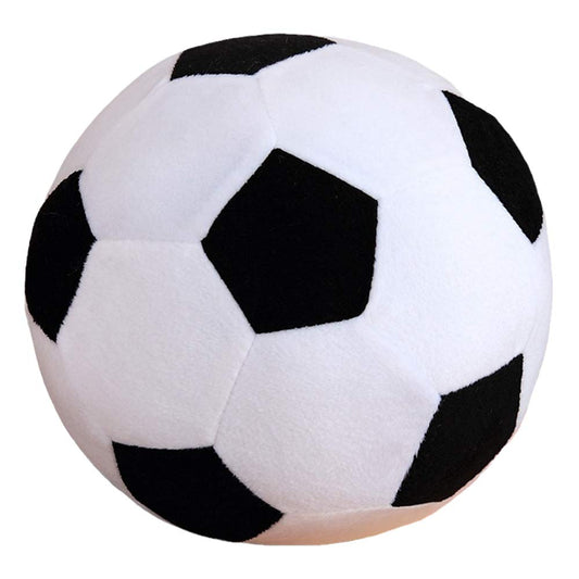 AOQI plush soccer ball close up showing soft texture for safe indoor play.