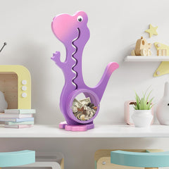 AORCMITN dino piggy bank coin-access enables easy removal through the stomach panel.