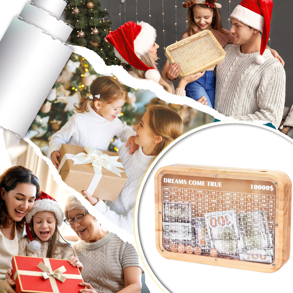 AORCMITN wooden 10000 money saving box gift-angle highlight as a thoughtful present