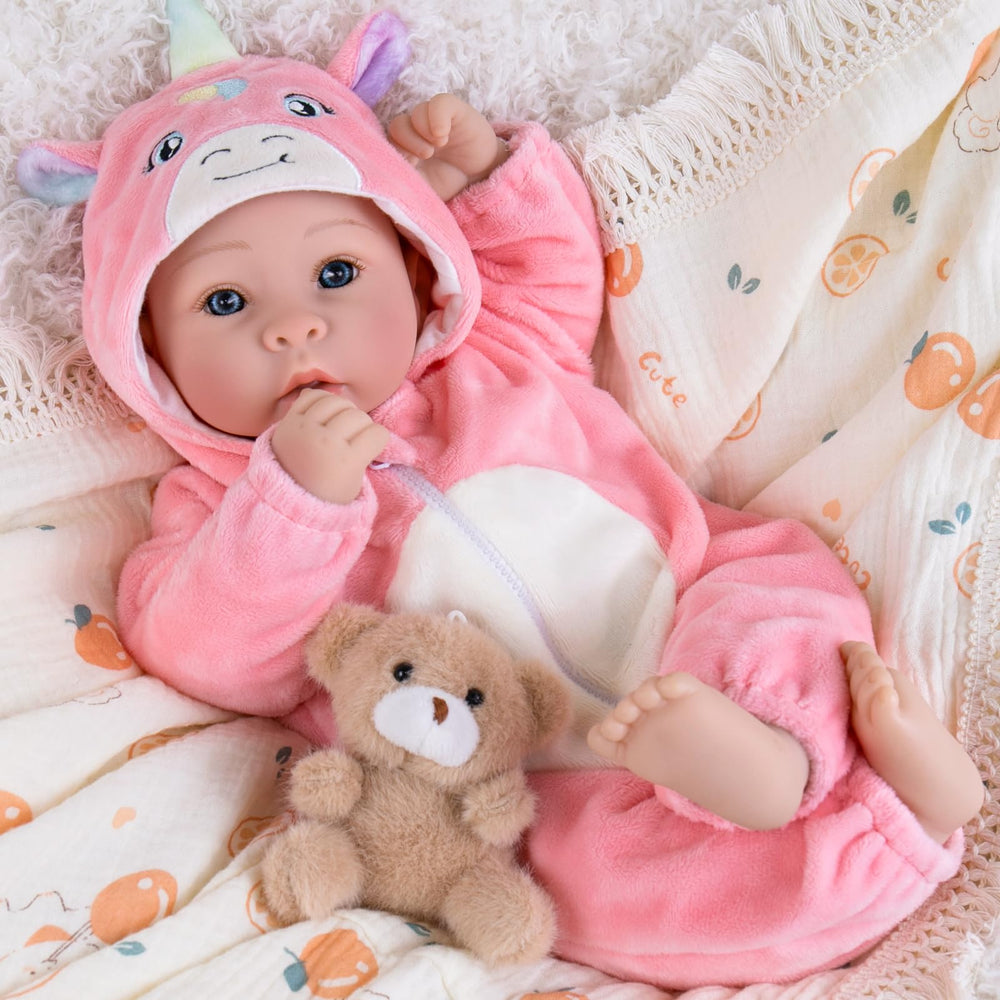 Aori 17-inch doll with realistic head and limbs for authentic nurturing play.