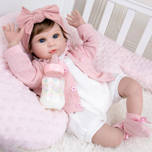 Aori reborn doll with weighted cloth body for a true to life feel