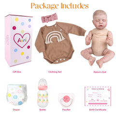 Aori birth certificate card and accessory set with the doll