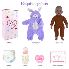 Aori Black Baby Doll full gift set ready for gifting and playtime.