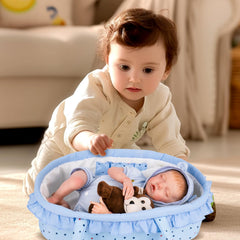 Aori blue bib, quick outfit changes for dolls
