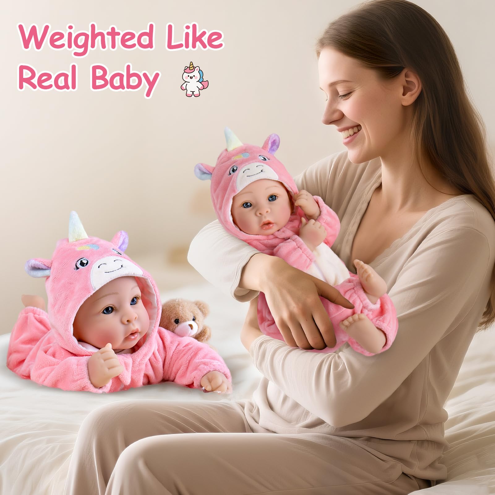 Aori 17-inch hug-friendly doll with cloth limbs for easy carrying and cuddles.