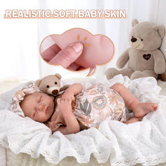 Aori lifelike doll with hand-painted lips, nails, and lashes.