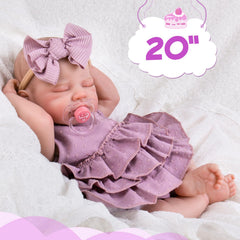Aori magnetic pacifier included for authentic baby-care moments.