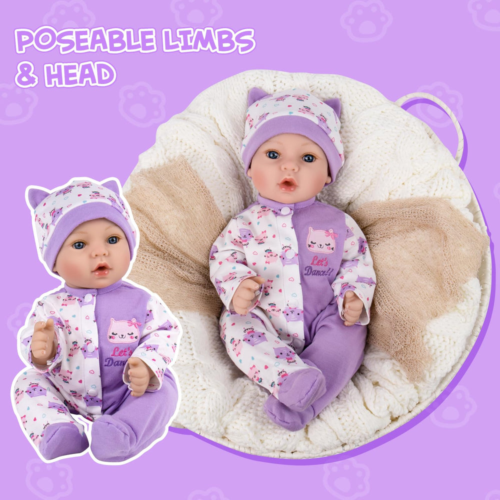 Aori newborn doll ready for outfits like preemie clothes.