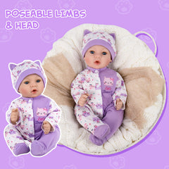 Aori newborn doll ready for outfits like preemie clothes.