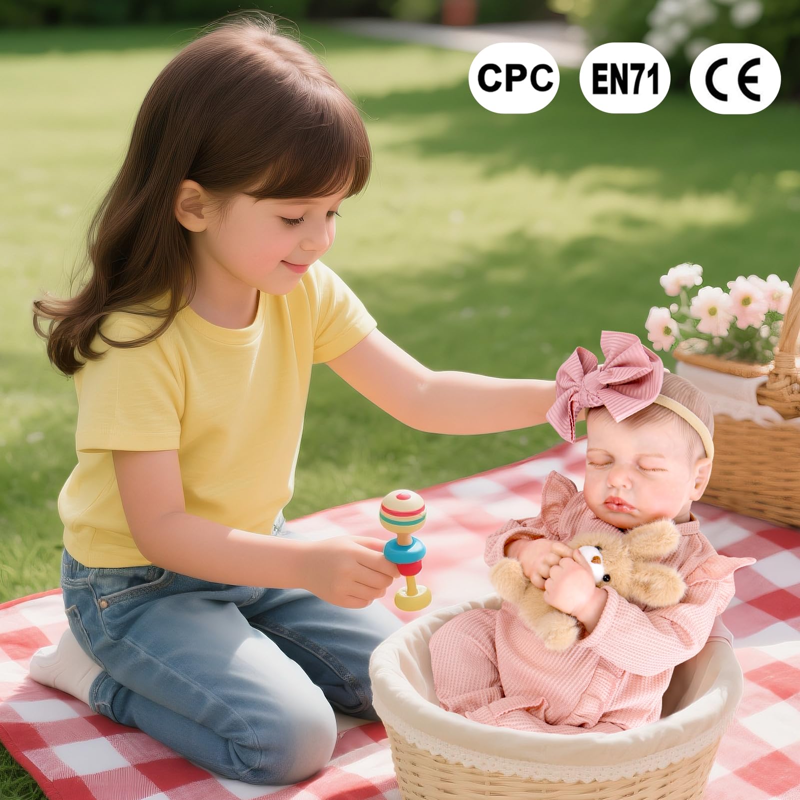 Aori feeding kit with bottle and magnetic pacifier supports realistic caregiving role-play.