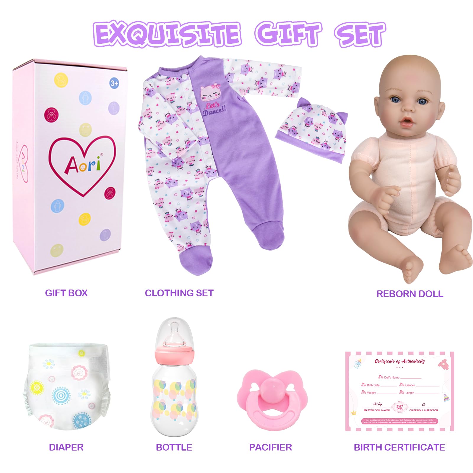 Aori gift-set reborn doll ideal for gifting occasions.