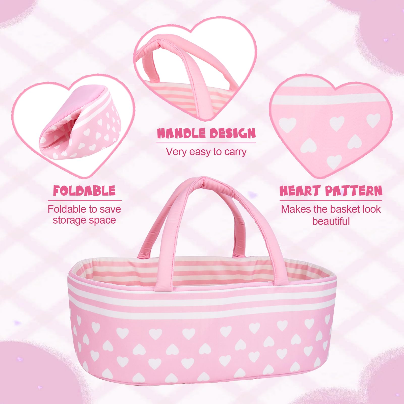 Aori imaginative play bassinet setup, supports role-play scenarios.