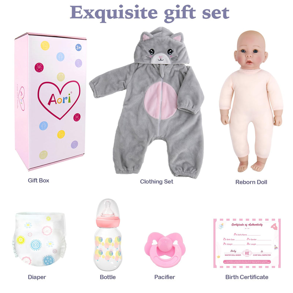 Aori lifelike baby doll with accessories included for gifting moments and keepsakes
