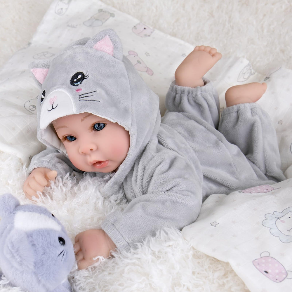 Aori lifelike baby doll hand painted blushing for lifelike charm during play