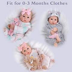 Aori lifelike baby doll with realistic eyes and lashes for expressive play